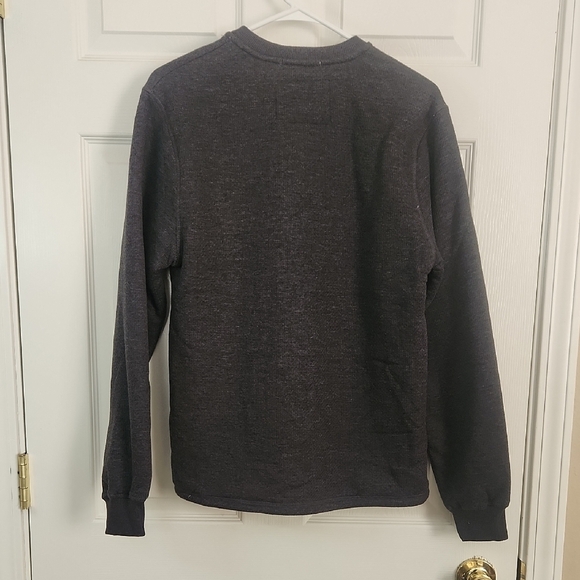 Coleman Gray Henley Sweatshirt Soft Thermal Fabric - Picture 5 of 6